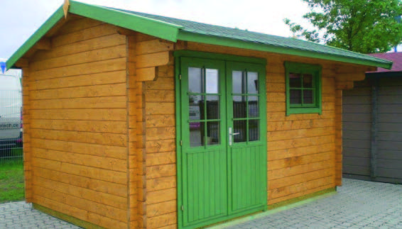 Doppelfenster - Doppelgarage aus Holz