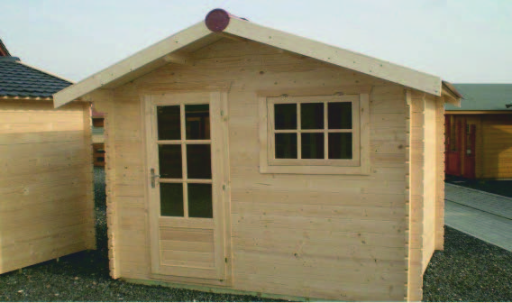 Holzgarage Garage-A-70 inkl. Holz-Garagentor, Fenster und Tür mit Doppel-, Isolierverglasung