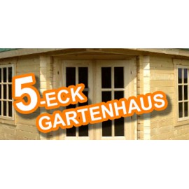 Das 5-Eck Gartenhaus LEON