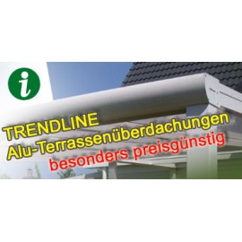 Alu-Terrassenüberdachung von Trendline bei Garten-Akzent