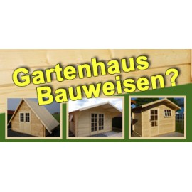 Gartenhaus Bauweisen - Blockbohlen, Elementbauweise oder Systembauweise?