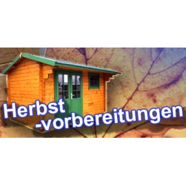 Herbstvorbereitungen für das Gartenhaus