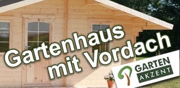 Gartenhaus mit Vordach - Viele Varianten mit großem Nutzen