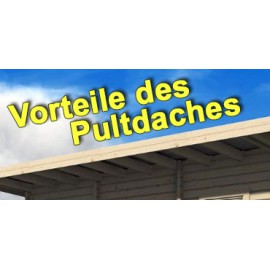 Gartenhaus mit Pultdach - Vorteile eines Pultdaches