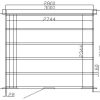Gartenhaus BRUNO - 3,00 x 2,60m plus 1,20x2,60m Schleppdach und