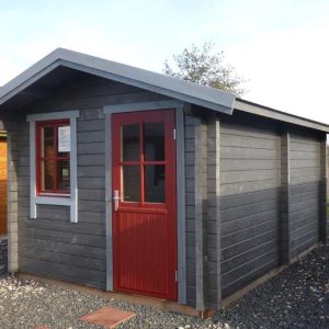 SUOMI-SAUNA - 3,00 x 4,50m mit 2 Räumen 