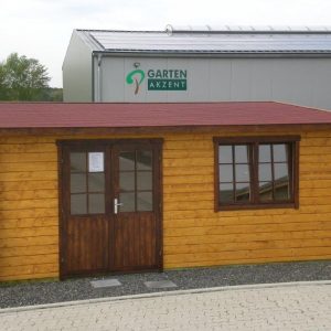 Gartenhaus FLORENZ - 5,75 x 3,20m mit Boden, Pultdach