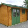 44mm Gartenhaus LIVORNO mit Fußboden, Doppel-, Isolierverglasung