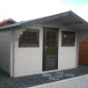 Gartenhaus EMILY 3,80x3,00m +1,2m Vordach mit 28mm - Fußboden