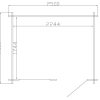 Gartenhaus LILY - 2,5 x 2,0m mit Fußboden