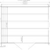 Gartenhaus RUBI - 3,8 x 3,0m mit Fußboden