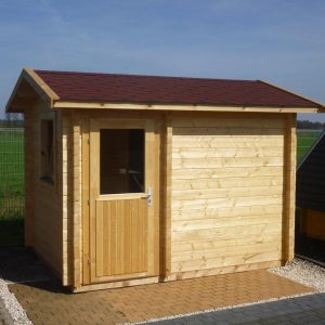 Garten- Saunahaus RHEINE 3,30 x 2,50m mit 2 Räumen 