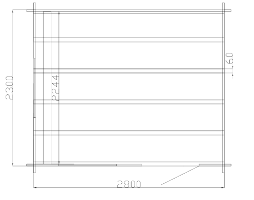 Gartenhaus ALEX - 3,00 x 2,50m mit Boden