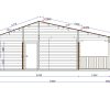 Wochenendhaus Ferienhaus Blockhaus 22,4m² mit lasierten Fenstern und Türen im Wunschfarbton