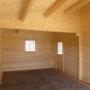 Holzgarage mit Carport 6,81 x 5,90m aus 70mm Wandbohlen GRAFSCHAFTER