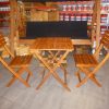 ST. TROPEZ 3-tlg. Bistro-Set Klappbar Akazie Hartholz Balkonset auf Lager