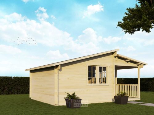 44mm Gartenhaus GLORIA 4,20 x 3,50m + 2m-Terrasse inkl. Fußboden und Doppel-, Isolierverglasung – Bild 6