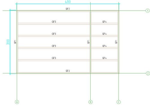 44mm Wandstärke Gartenhaus FLENSBURG 5,0 x 3,2m