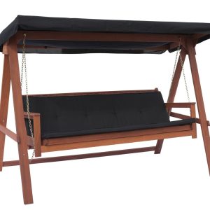BAHAMA Hollywoodschaukel mit Liegefunktion aus Meranti-Hartholz, 3-4 Sitzer Dimension