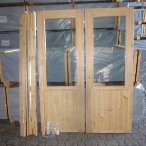 Tür Doppeltür m. Isolierglas Gummidichtung 1500x2000mm