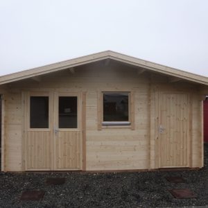44mm Wandstärke Gartenhaus FLENSBURG 5,0 x 3,2m 