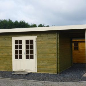 Gartenhaus MARCEL - 4,18 x 3,48m mit Schleppdach und Boden