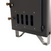 Badezuber Badebottich Hot Tub Ø 207 cm mit externem Ofen inkl. Kunststoff Einsatz und Deckel in grau