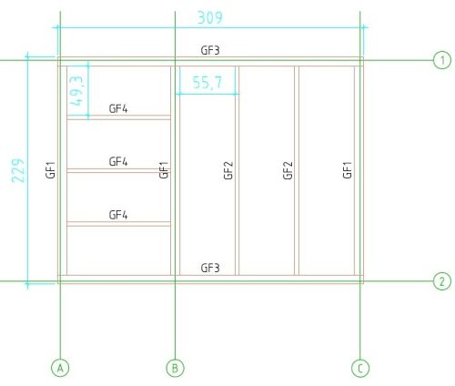 Garten- Saunahaus RHEINE 3,30 x 2,50m mit 2 Räumen