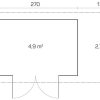 Gartenhaus GLORIA-A 2,90x2,0m + 1,5m Schleppdach und Fußboden