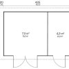 Gartenhaus GLORIA-H 4,45 x 2,90m mit Fußboden