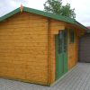 44mm Gartenhaus LIVORNO mit Fußboden, Doppel-, Isolierverglasung