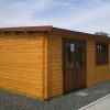 Gartenhaus FLORENZ - 5,75 x 3,20m mit Boden, Pultdach