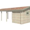 Gartenhaus Carport ANNA-I - 7,8 x 3,5m mit Boden