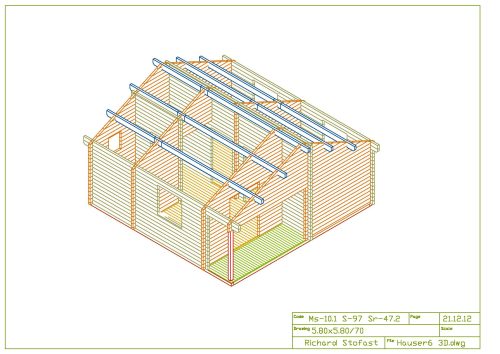 Wochenendhaus, Ferienhaus, Blockhaus mit 4 Räumen und Terrasse KUOPIO
