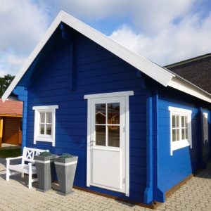 Wochenendhaus, Ferienhaus, Blockhaus mit 2 Räumen und Schlafboden SAMANTHA