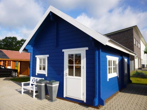 Wochenendhaus, Ferienhaus, Blockhaus mit 2 Räumen und Schlafboden SAMANTHA