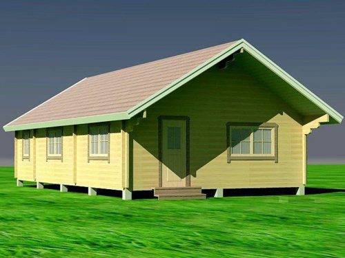 Wochenendhaus, Ferienhaus, Blockhaus MAXIMA 70mm-Wandstärke mit 4 Räumen – Bild 3