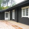 Rundholzhaus, Ferienhaus, Wochenendhaus, "nur Rundholz-Aufbausatz" MORIS-76m²  22cm Stammstärke – Bild 2