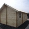 Blockhaus TWIST 4,0 x 6,0m mit 2 Räumen und Schlafboden