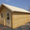 Blockhaus TWIST 4,0 x 6,0m mit 2 Räumen und Schlafboden