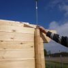 Blockhaus TWIST 4,0 x 6,0m mit 2 Räumen und Schlafboden