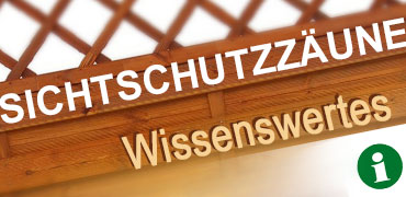 Wissenswertes über Sichtschutzzäune