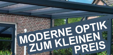 Das Terrassendach aus Aluminium – moderne Optik zum kleinen Preis