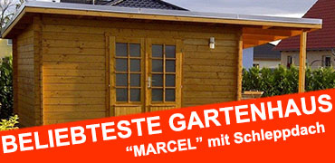 Gartenhaus MARCEL mit Schleppdach