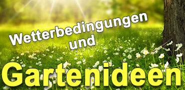 Wetterbedingungen und Ihre Gartenideen