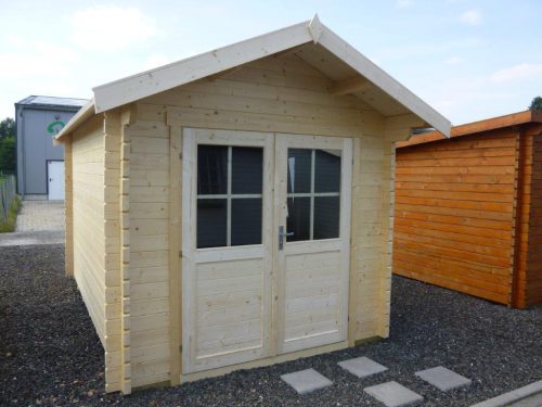 45mm Gartenhaus AHAUS 2,60 x 4,00m mit 28mm-Fußboden und Doppel-, Isolierverglasung – Bild 2