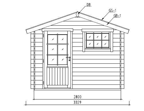 Gartenhaus ALEX 3,00 x 2,50m mit 28mm Fußboden und Befestigungsmaterial – Bild 4