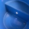 Tauchbecken Bottich Cold Plunge ColdTub Ø 100 cm aus Thermoholz mit Treppe, Thermodeckel, LED und Einsatz aus GFK-Fiberglass in Farbton blue granite – Bild 9