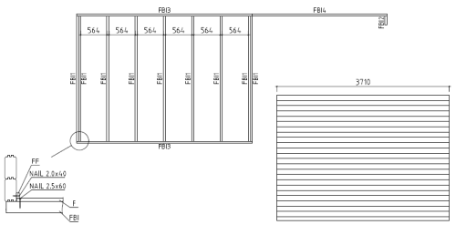 44mm Gartenhaus KÖLN 4,0 x 3,0m + 3m Terrasse, mit Boden und Doppel-, Isolierverglasung. Pultdach – Bild 10