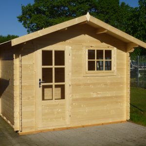 Gartenhaus ALEX 3,00 x 2,50m mit 28mm Fußboden und Befestigungsmaterial